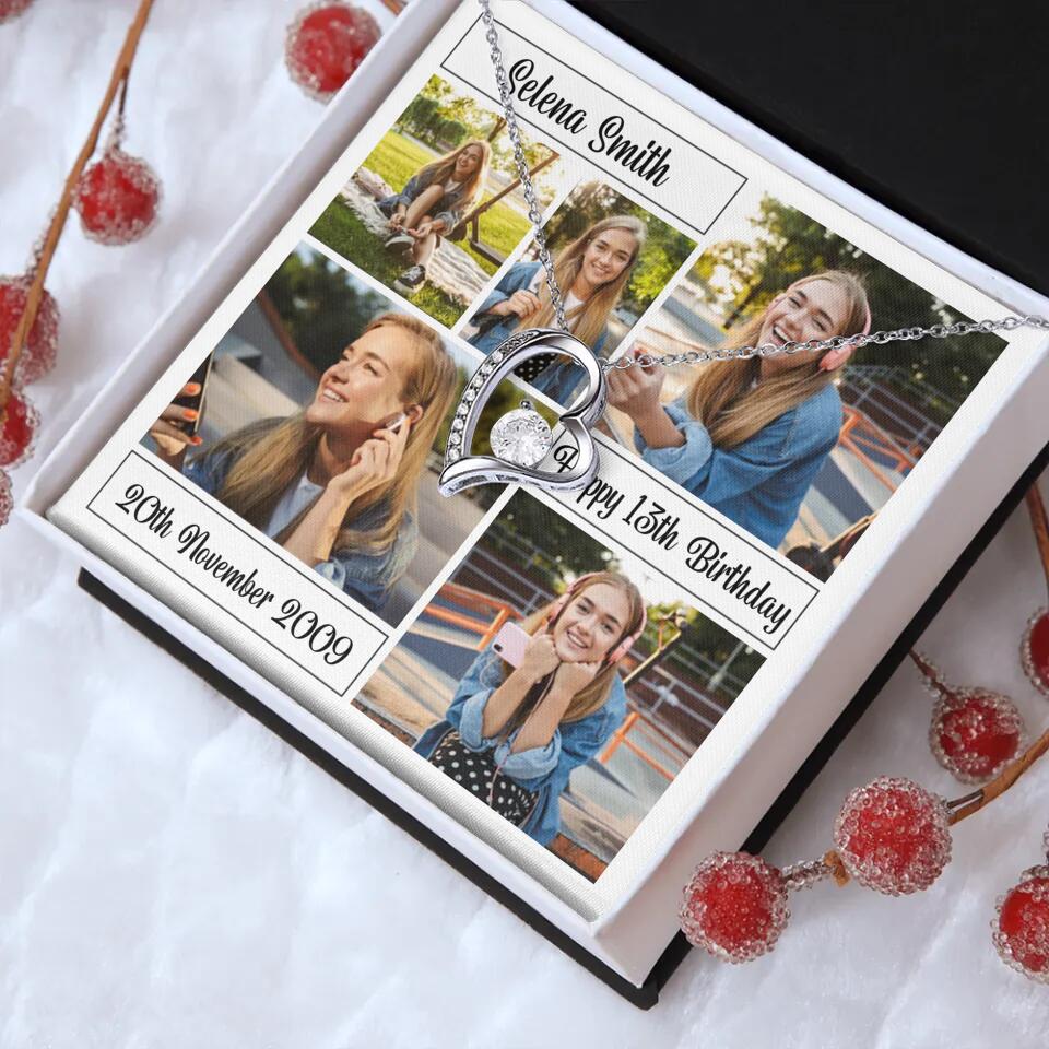 Custom Photo Necklace Collage Birthday Gifts For Her - Image 30
