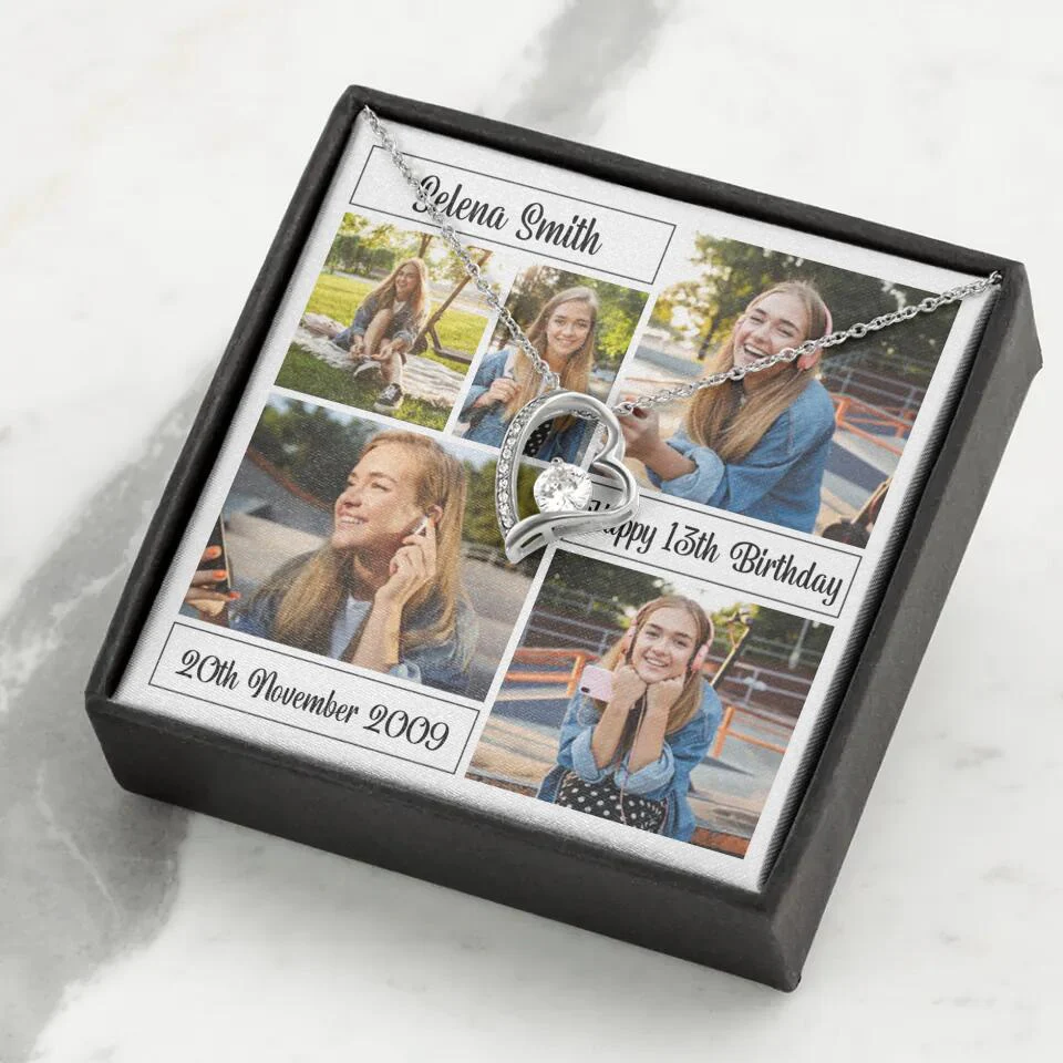 Custom Photo Necklace Collage Birthday Gifts For Her - Image 32