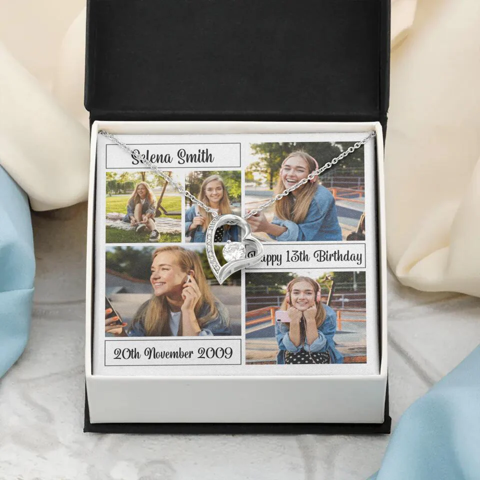Custom Photo Necklace Collage Birthday Gifts For Her - Image 33