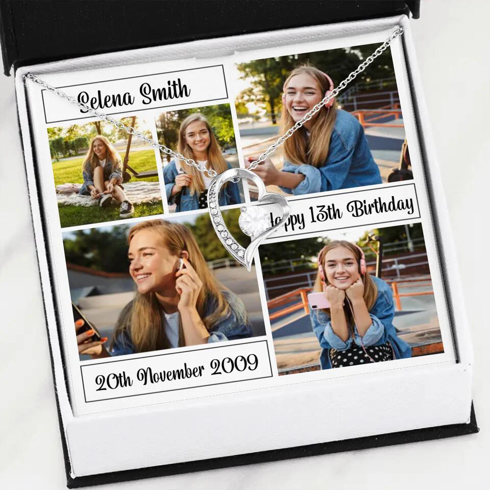 Custom Photo Necklace Collage Birthday Gifts For Her - Image 34