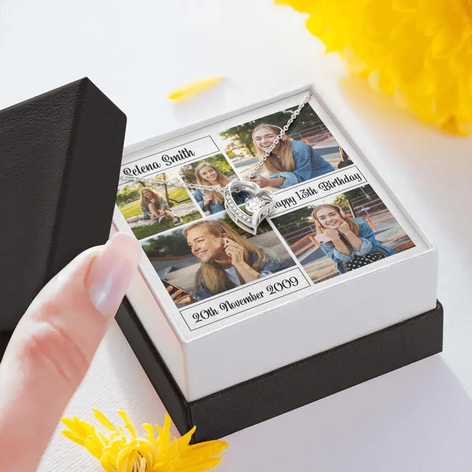 Custom Photo Necklace Collage Birthday Gifts For Her - Image 35