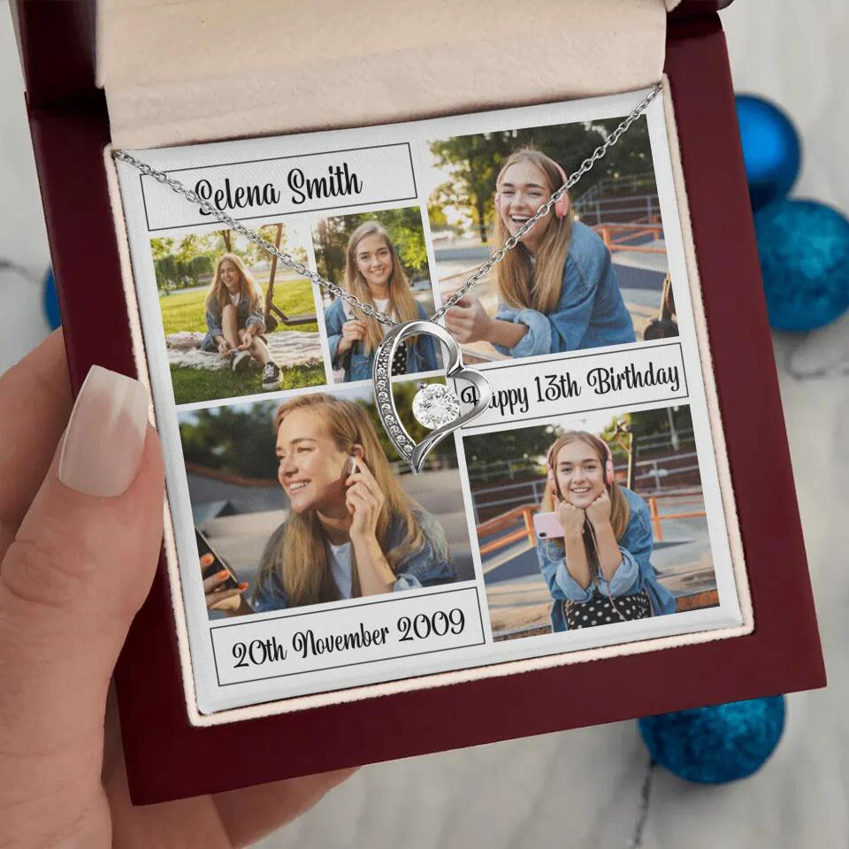 Custom Photo Necklace Collage Birthday Gifts For Her - Image 38
