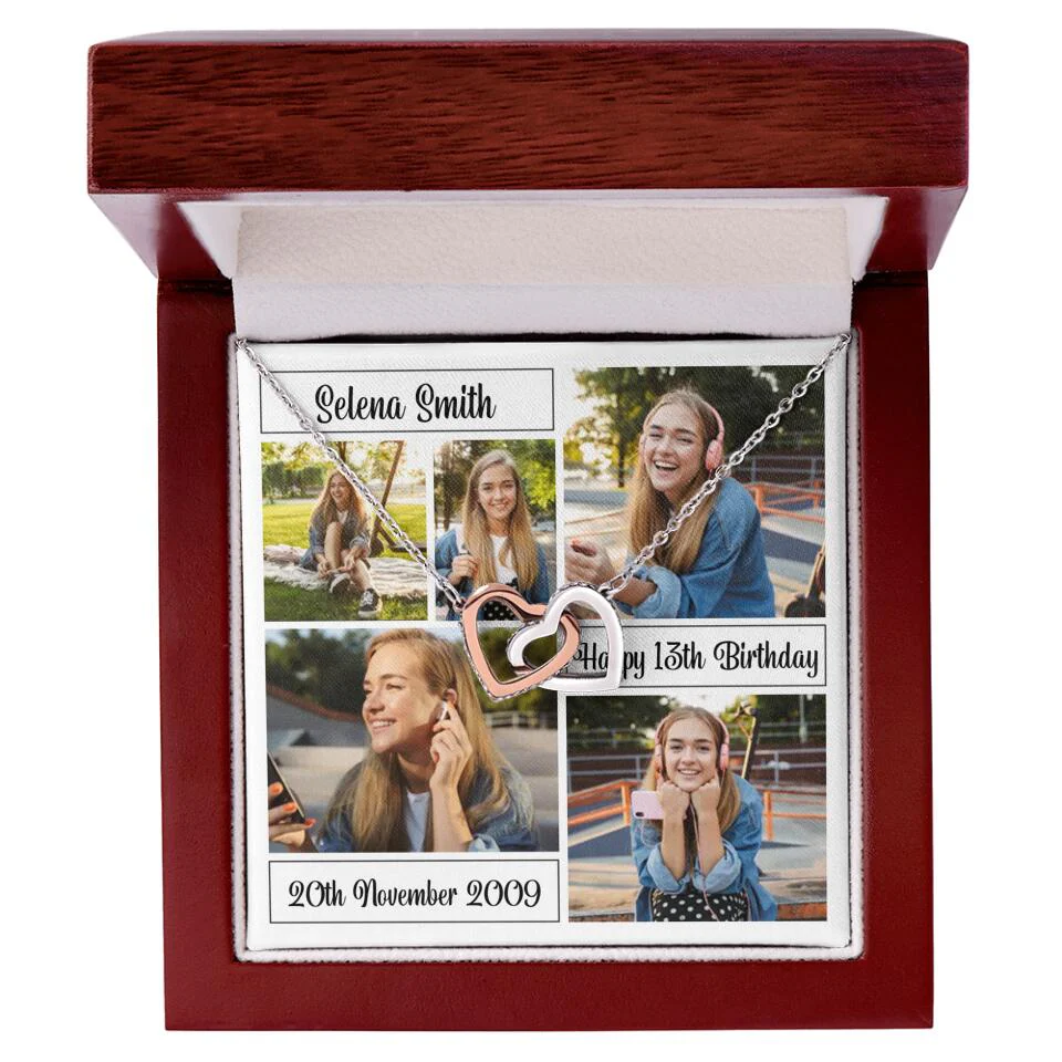 Custom Photo Necklace Collage Birthday Gifts For Her - Image 4