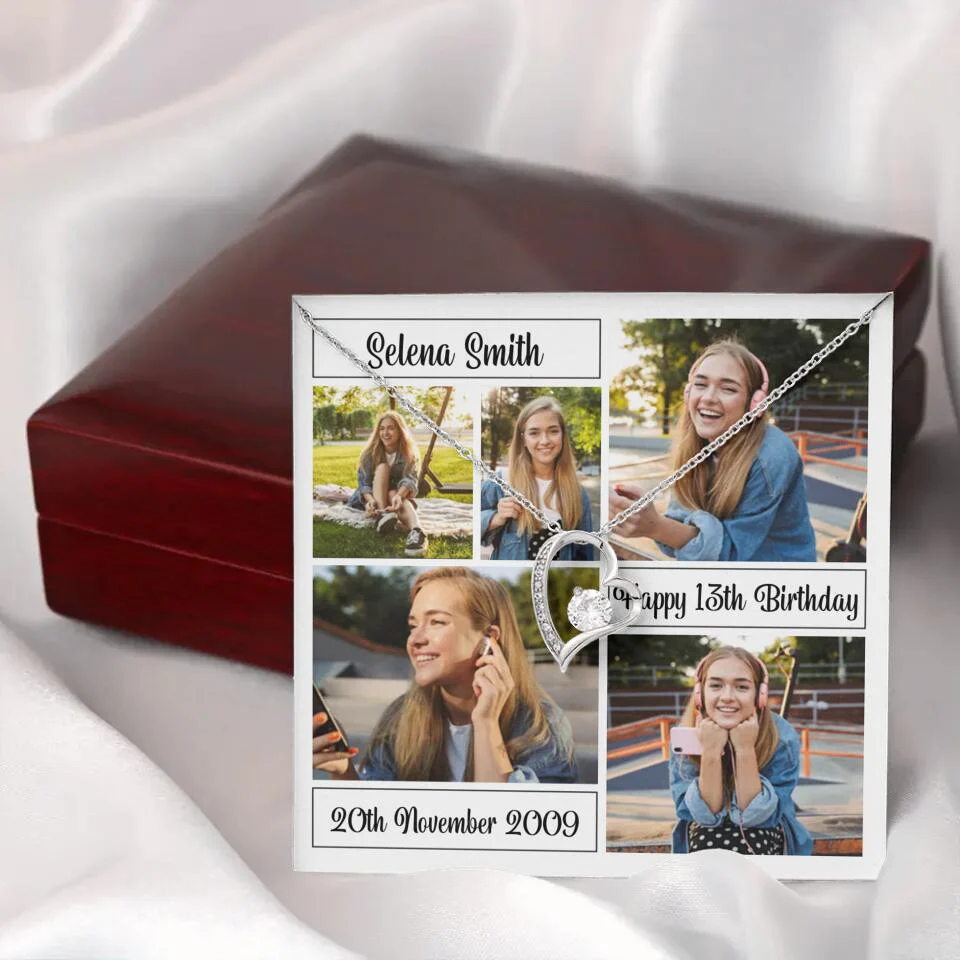 Custom Photo Necklace Collage Birthday Gifts For Her - Image 44