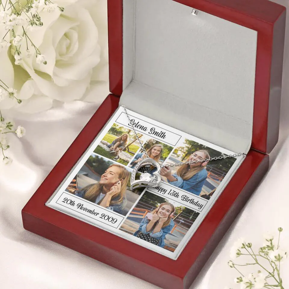 Custom Photo Necklace Collage Birthday Gifts For Her - Image 46