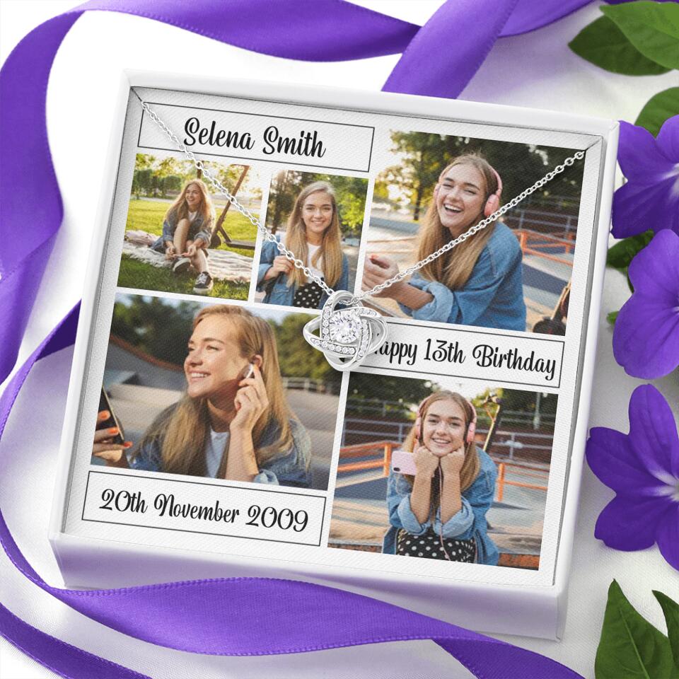 Custom Photo Necklace Collage Birthday Gifts For Her - Image 6