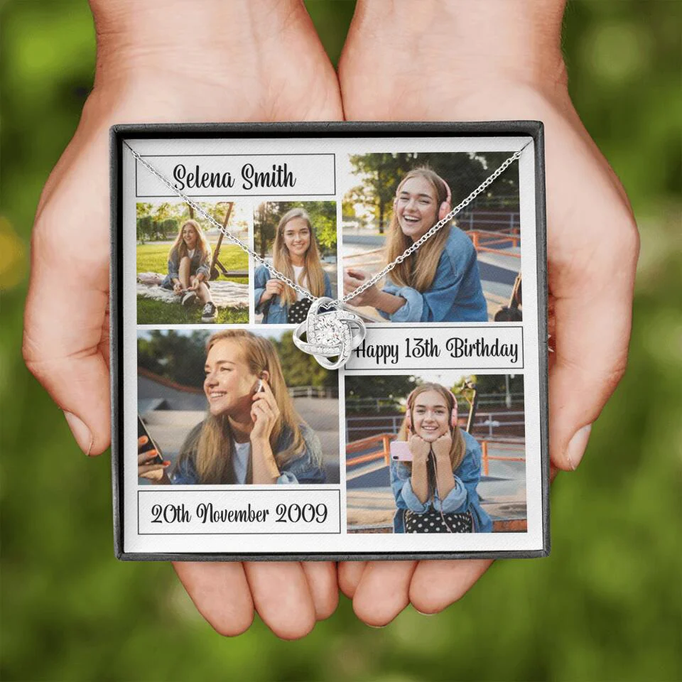 Custom Photo Necklace Collage Birthday Gifts For Her - Image 8