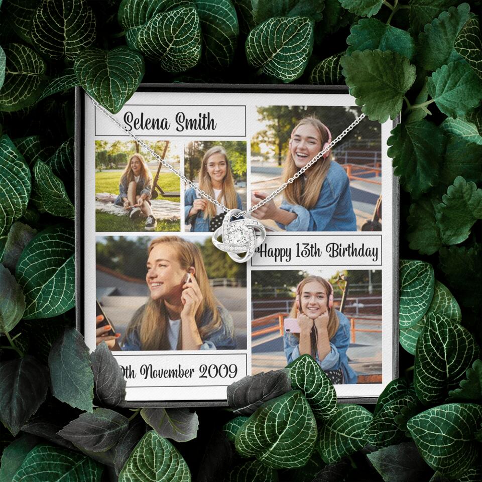 Custom Photo Necklace Collage Birthday Gifts For Her - Image 9