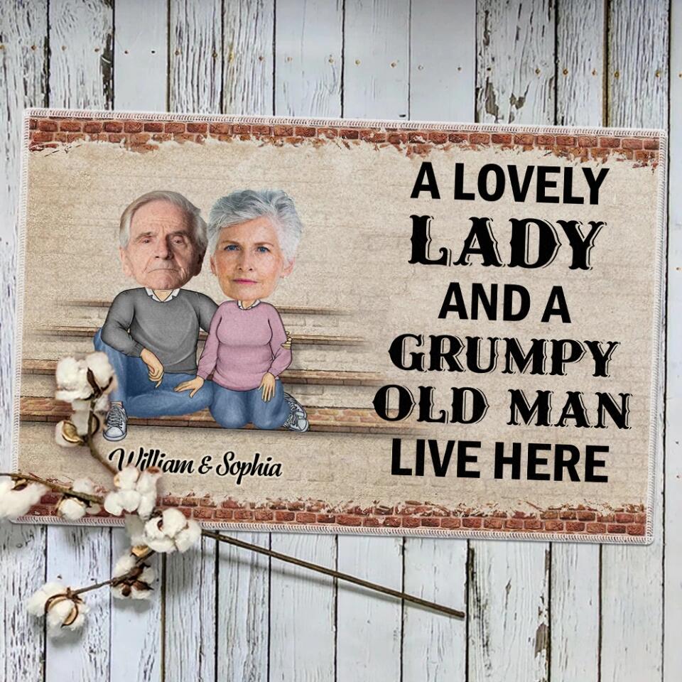 Personalized Valentine Gifts - Custom Quotes And Photo Grandpa & Grandma Doormat - Image 6
