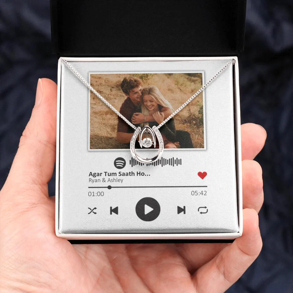 Custom Song Photo Necklace Gift For Her, Girlfriend, Wife On Anniversary - Image 22