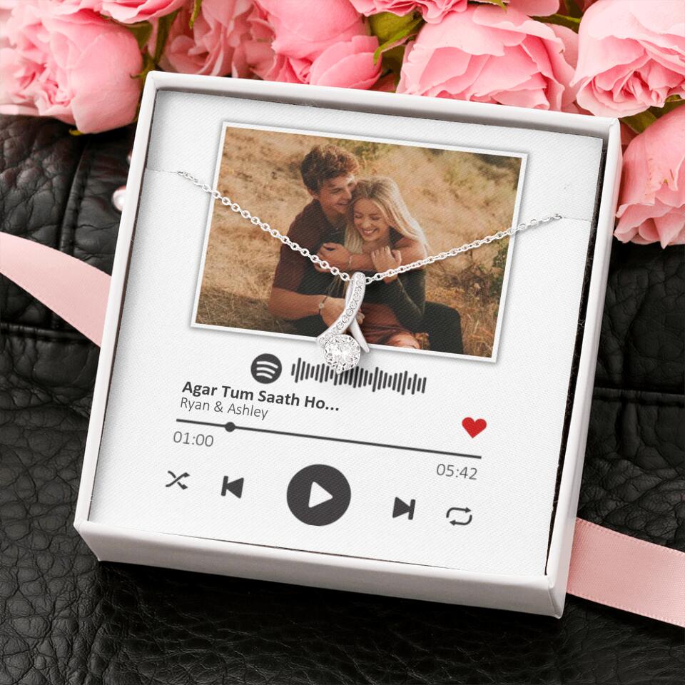 Custom Song Photo Necklace Gift For Her, Girlfriend, Wife On Anniversary - Image 49
