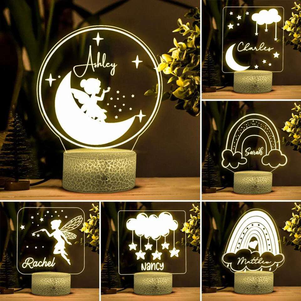Custom Style And Name 3D Led Light - Beautiful Light For Kids For Children - Best Home Decor Cozy Room For Kids - 301IHPLNLL155 - Image 3