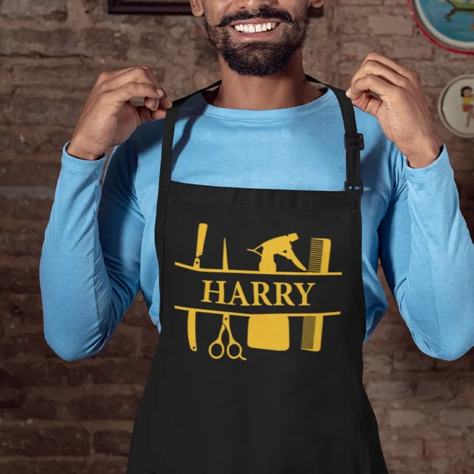 Custom Style And Name - Personalized Apron - Gift For Hairdresser - Image 9