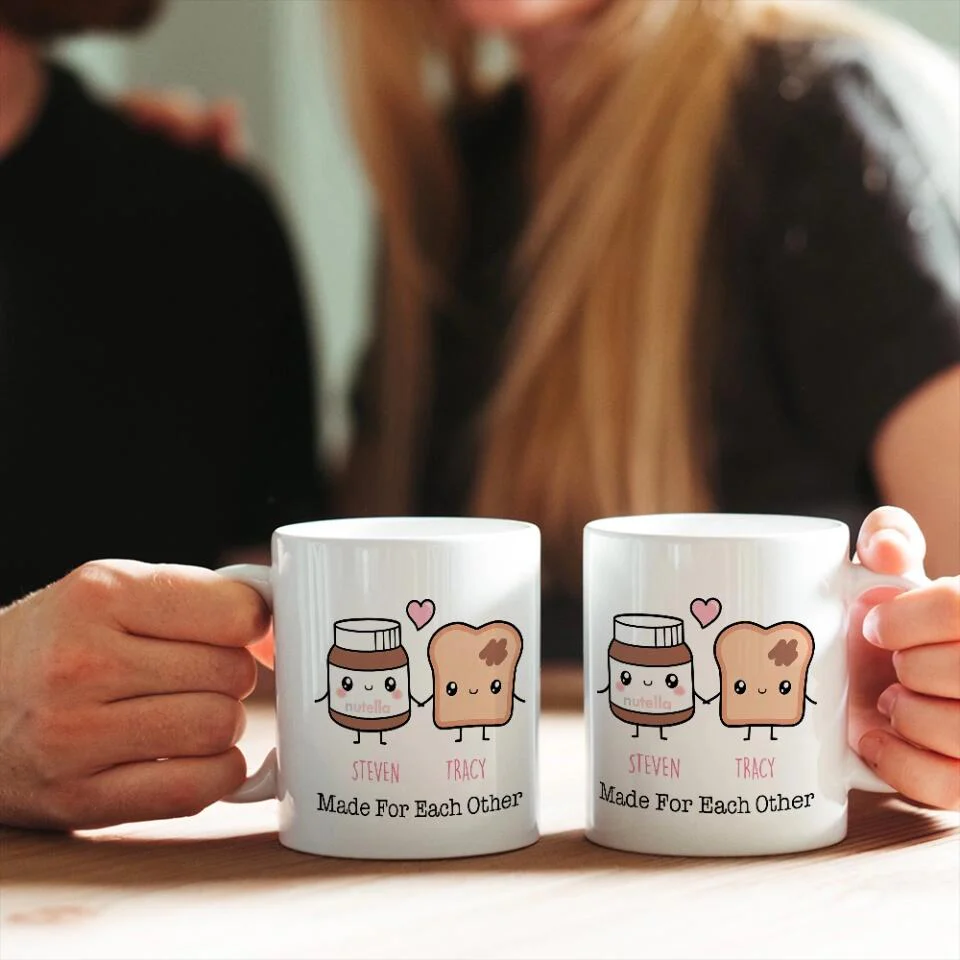 Personalized Valentine Gifts - Cute Food Couple - Avocado Cake Coffee Milk Couples - Personalized Mug - Anniversary Valentine Gift for Couple - Image 12