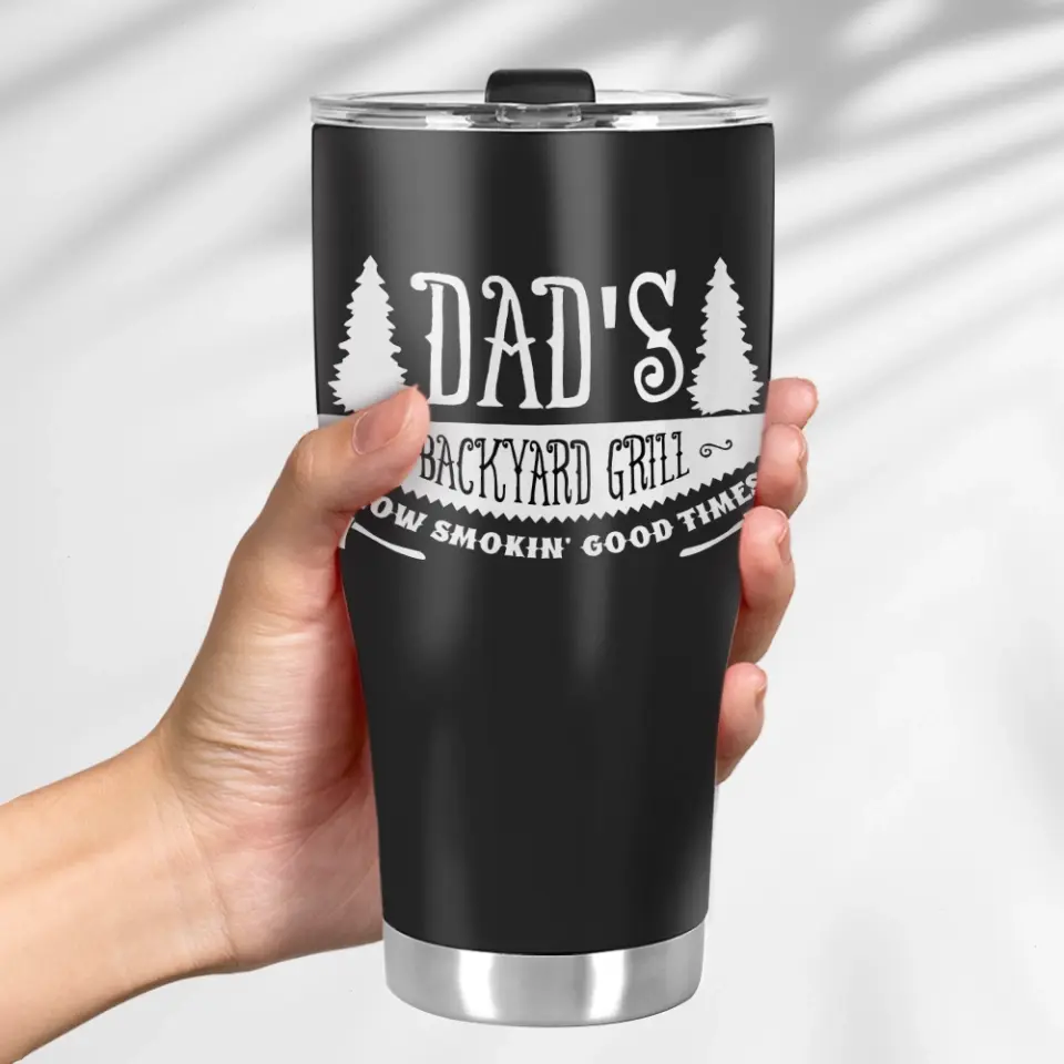 Dad's Backyard Grill Curved Tumbler - Image 4