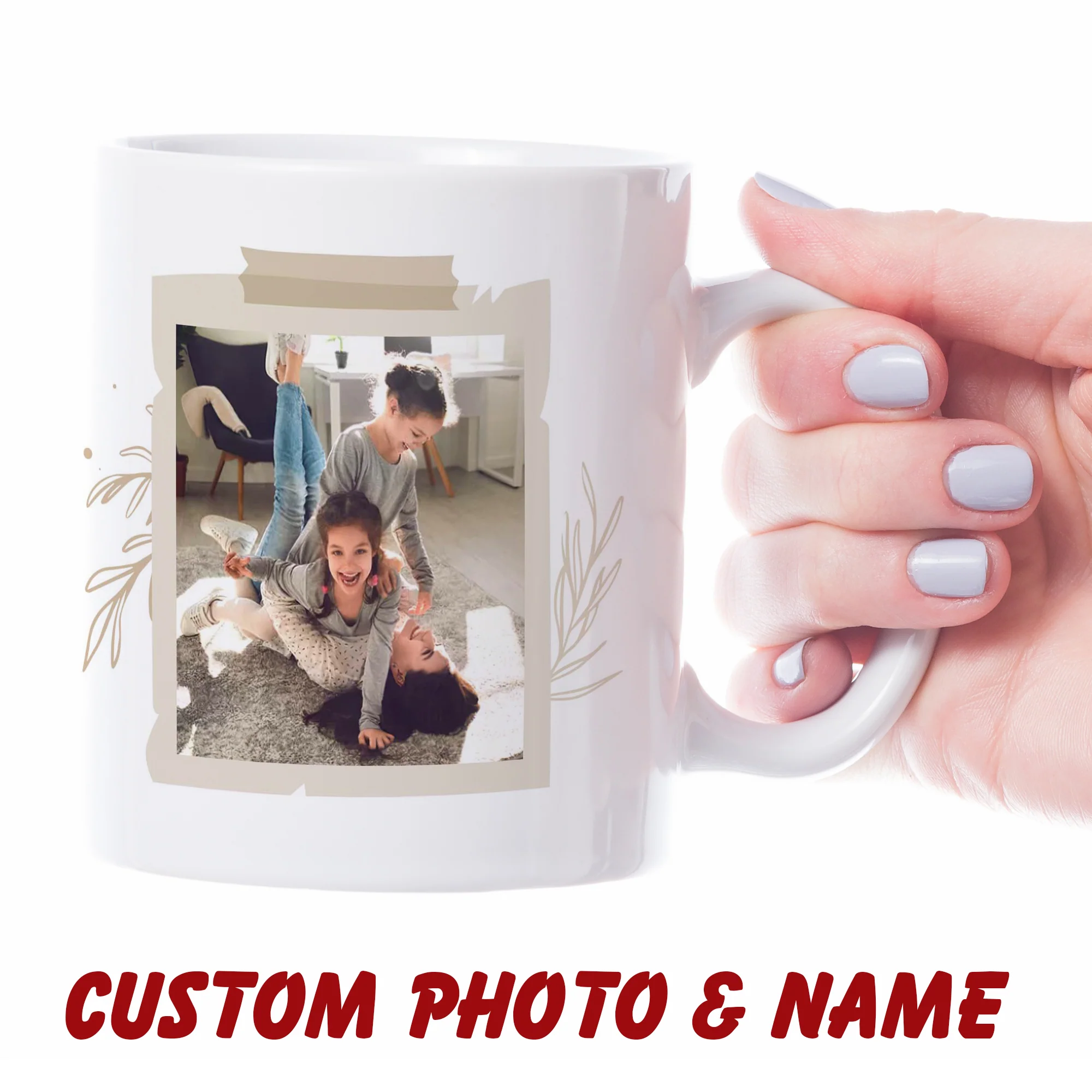 Dear Mom I'm Your Favorite Child, Custom Kid's Photo Cup, Personalized Mom Gift from Children - Image 9
