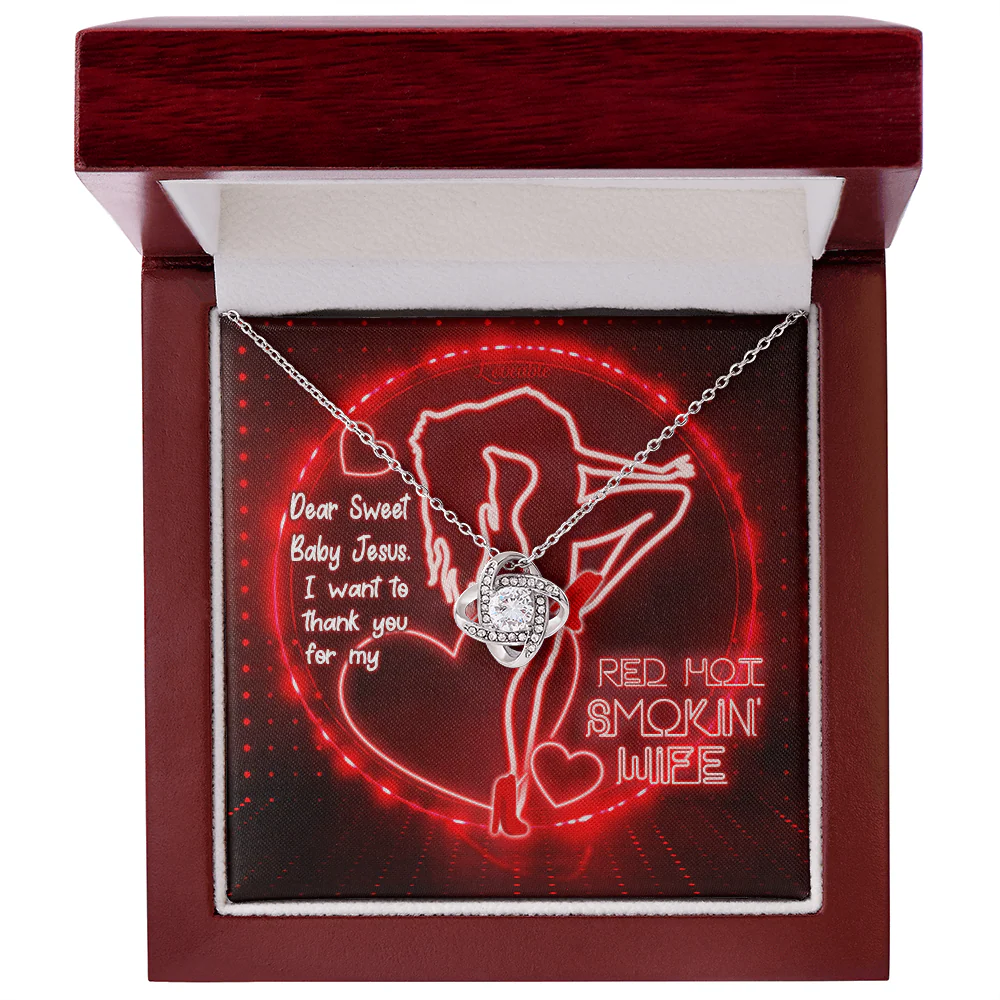 Dear Red hot Smokin' Wife - Personalized Necklace - Image 4