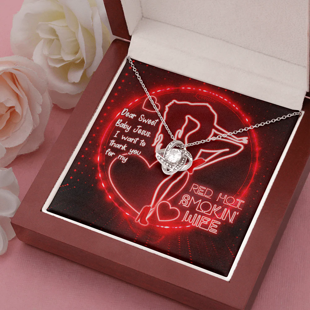Dear Red hot Smokin' Wife - Personalized Necklace - Image 6