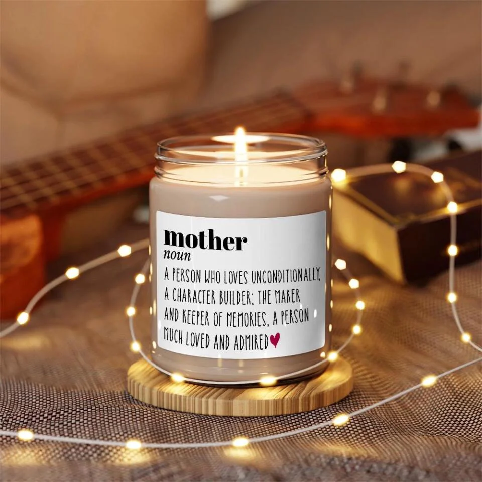 Definition Mother A Person Who Loves Unconditionally A Character Builder - Scented Soy Candle - Gift For Mom - Image 3
