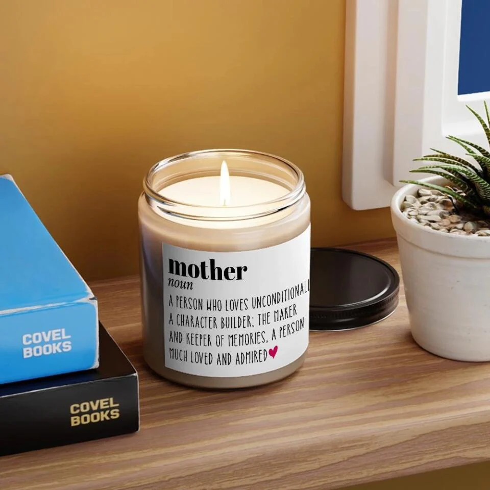 Definition Mother A Person Who Loves Unconditionally A Character Builder - Scented Soy Candle - Gift For Mom - Image 4
