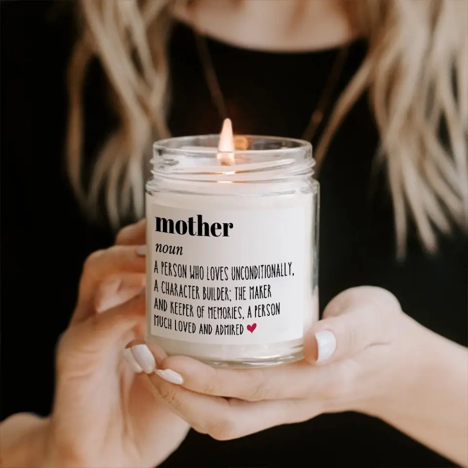 Definition Mother A Person Who Loves Unconditionally A Character Builder - Scented Soy Candle - Gift For Mom - Image 5