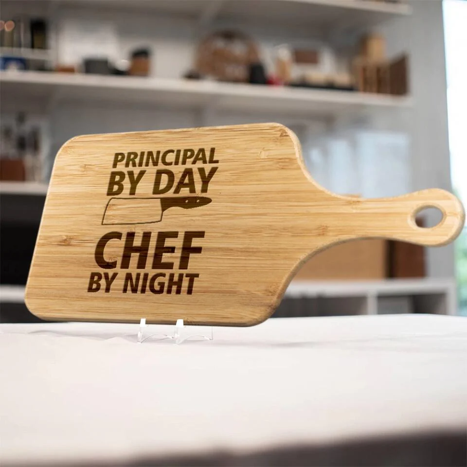 Personalized Valentine Gifts - Engineer By Day Chef By Night Custom Wood Cutting Board Present Ideas For Coworkers - Image 5