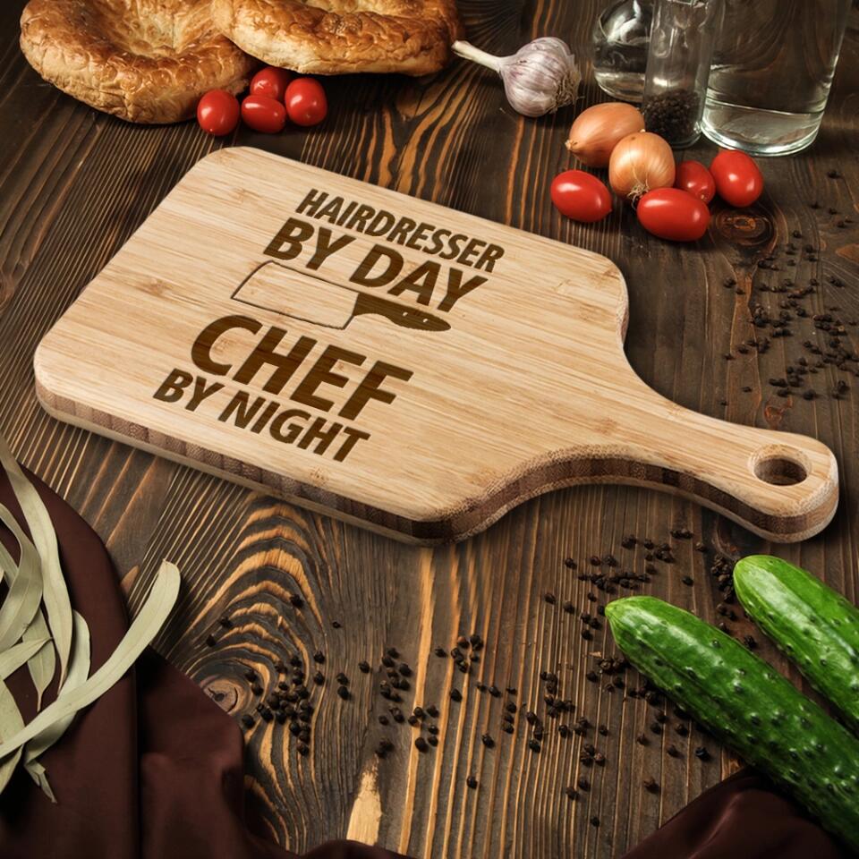 Personalized Valentine Gifts - Engineer By Day Chef By Night Custom Wood Cutting Board Present Ideas For Coworkers - Image 6