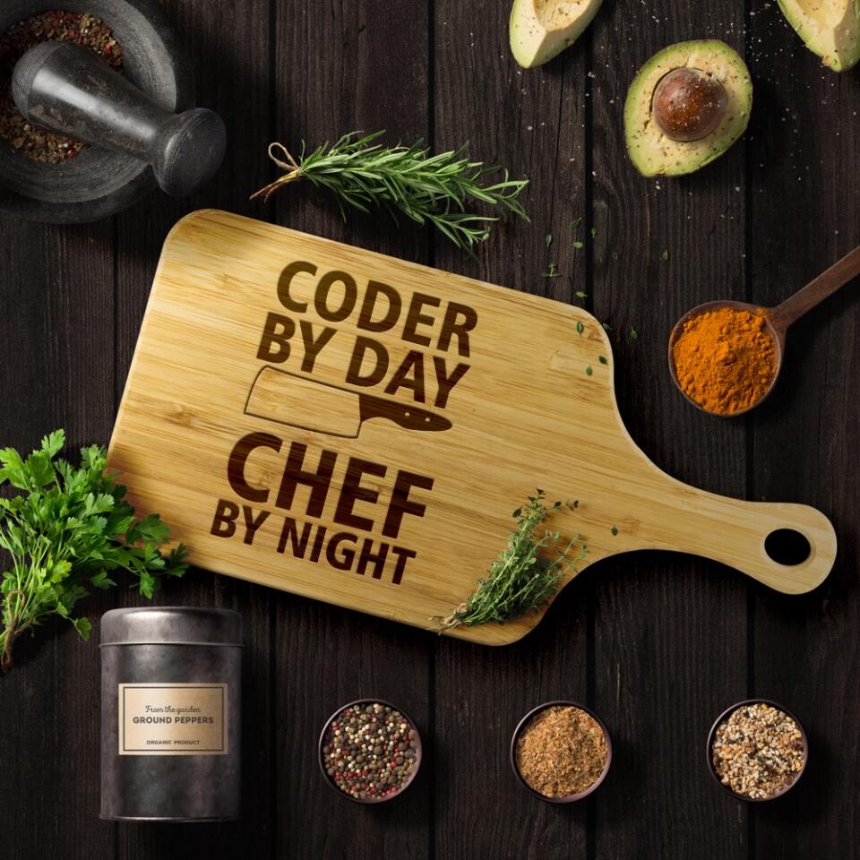 Personalized Valentine Gifts - Engineer By Day Chef By Night Custom Wood Cutting Board Present Ideas For Coworkers - Image 7