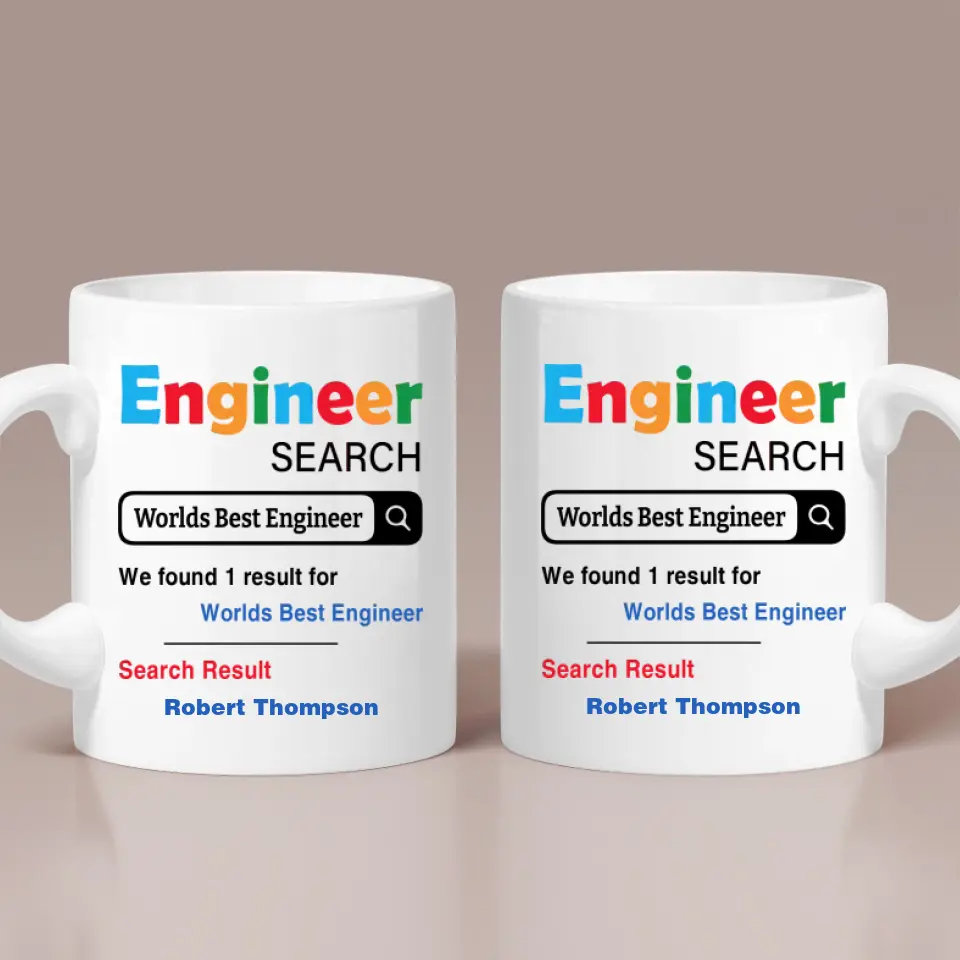 Engineer Search Worlds Best Engineer Custom Mug Retirement Gift - Image 2