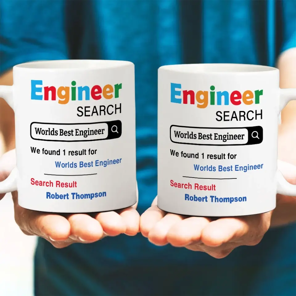 Engineer Search Worlds Best Engineer Custom Mug Retirement Gift - Image 4