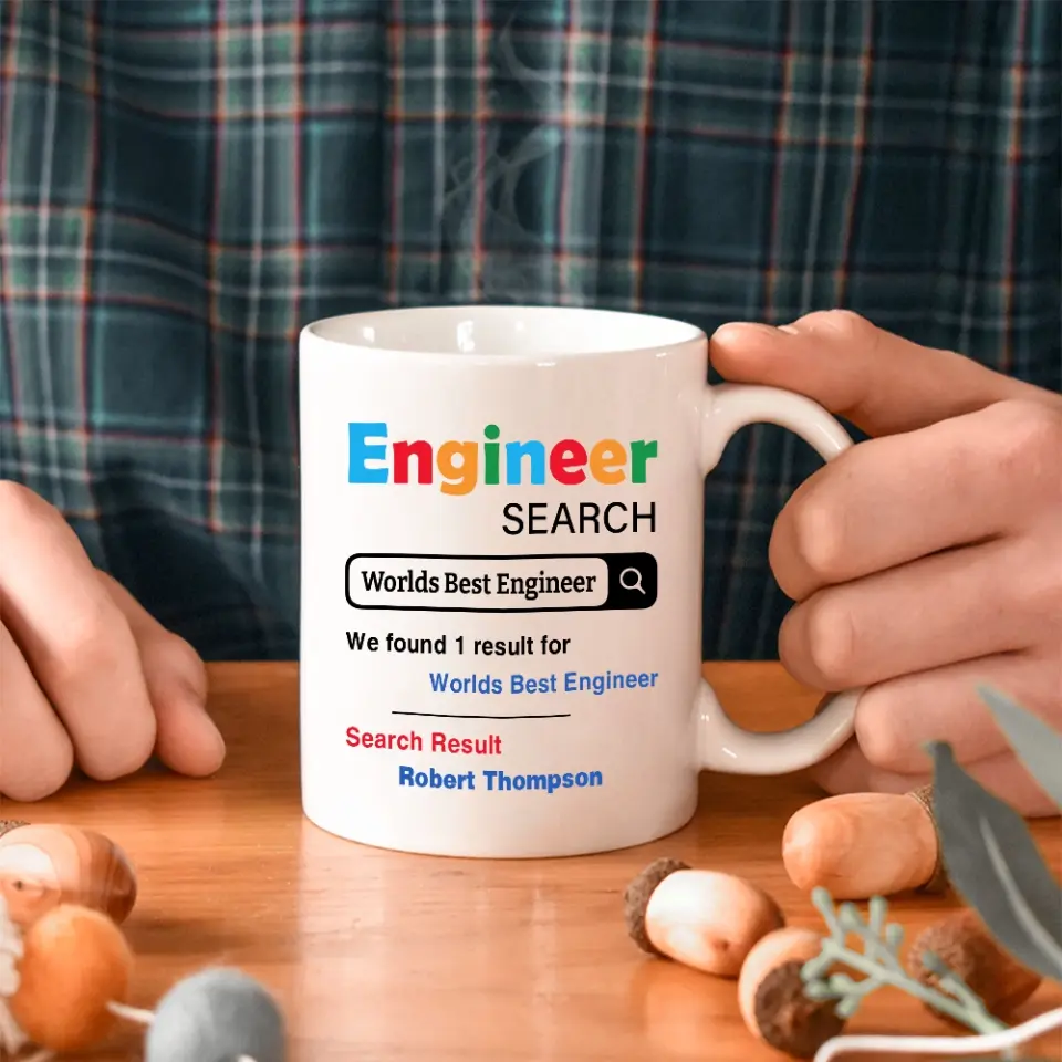 Engineer Search Worlds Best Engineer Custom Mug Retirement Gift - Image 5