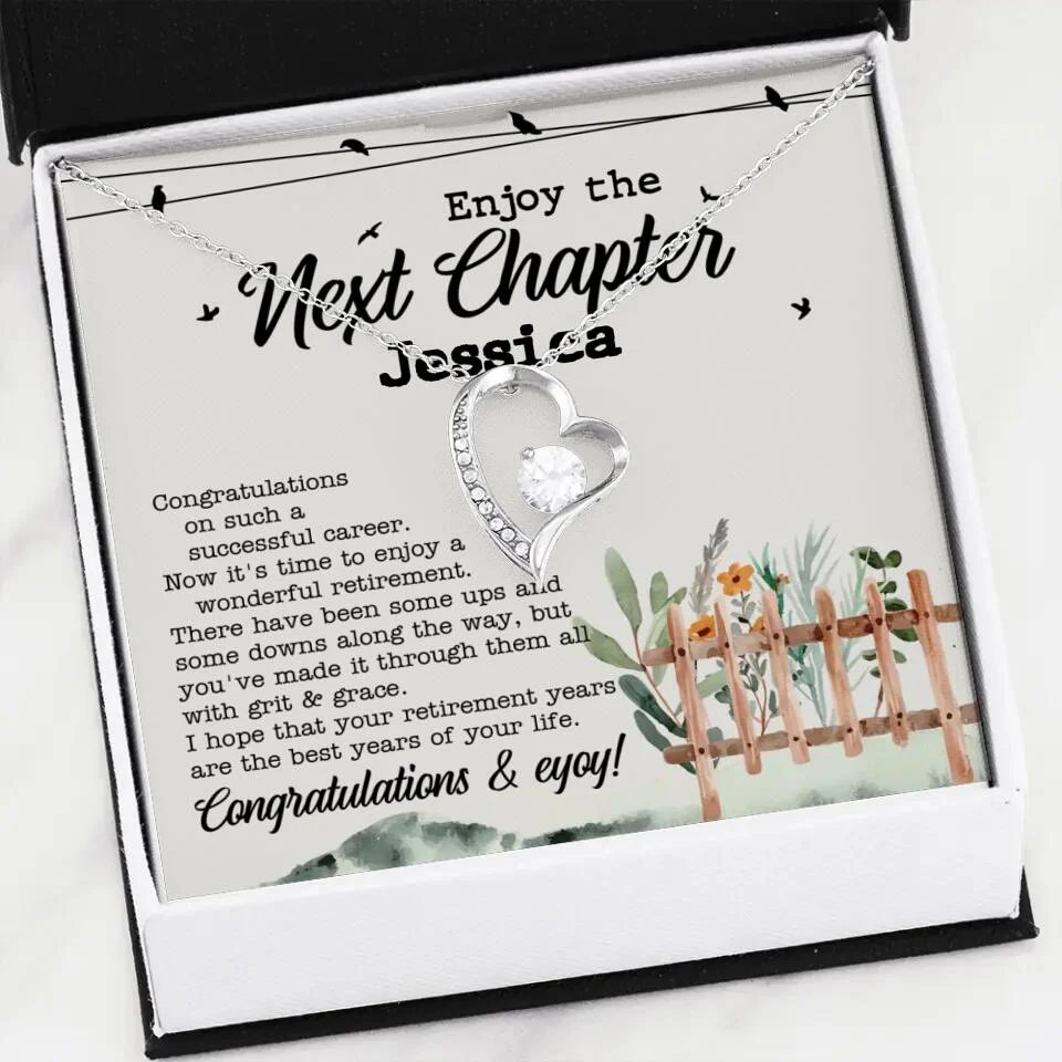 Enjoy The Next Chapter - Multiple Choice Necklace Chain Jewelry - Retirement Gift For Her - Image 16