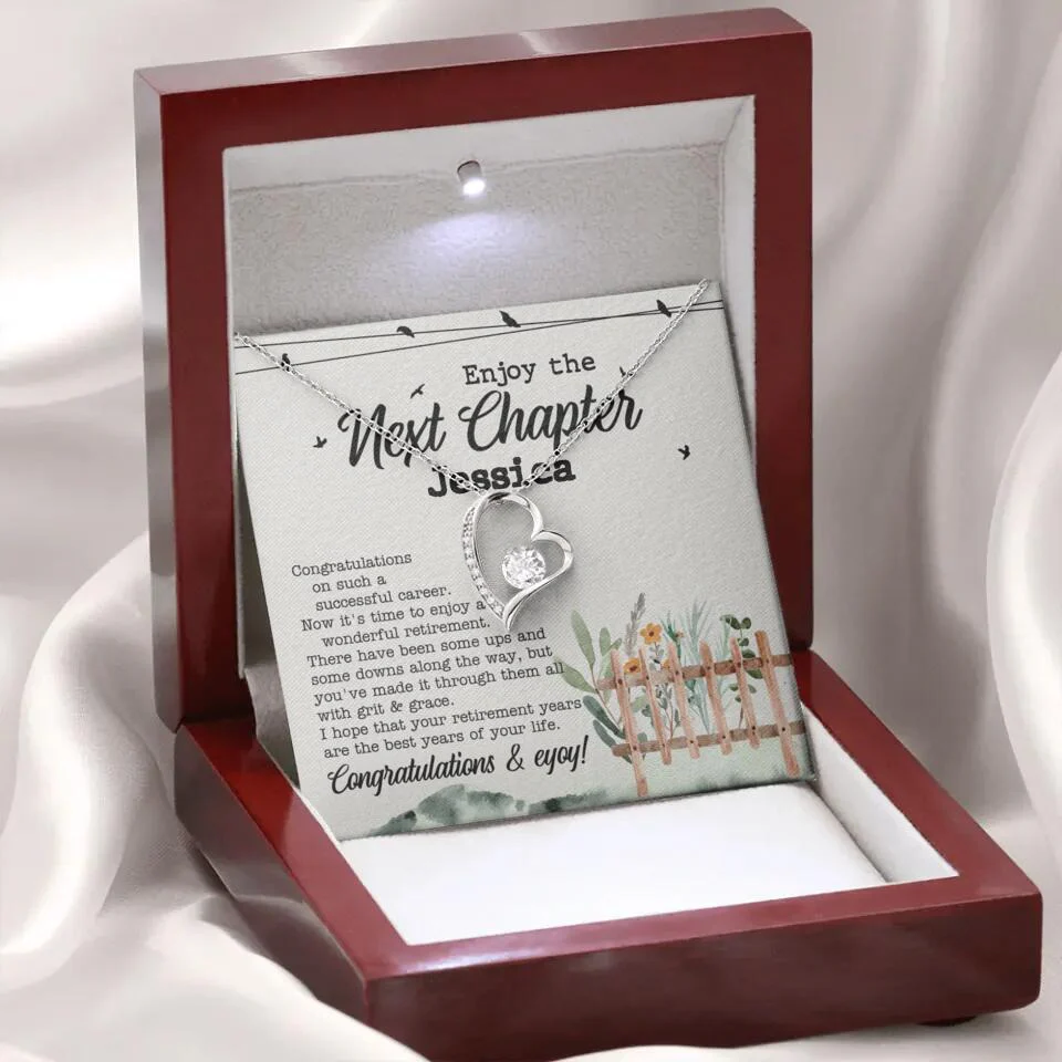 Enjoy The Next Chapter - Multiple Choice Necklace Chain Jewelry - Retirement Gift For Her - Image 26