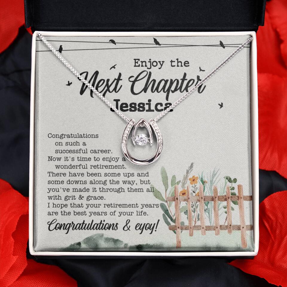 Enjoy The Next Chapter - Multiple Choice Necklace Chain Jewelry - Retirement Gift For Her - Image 33
