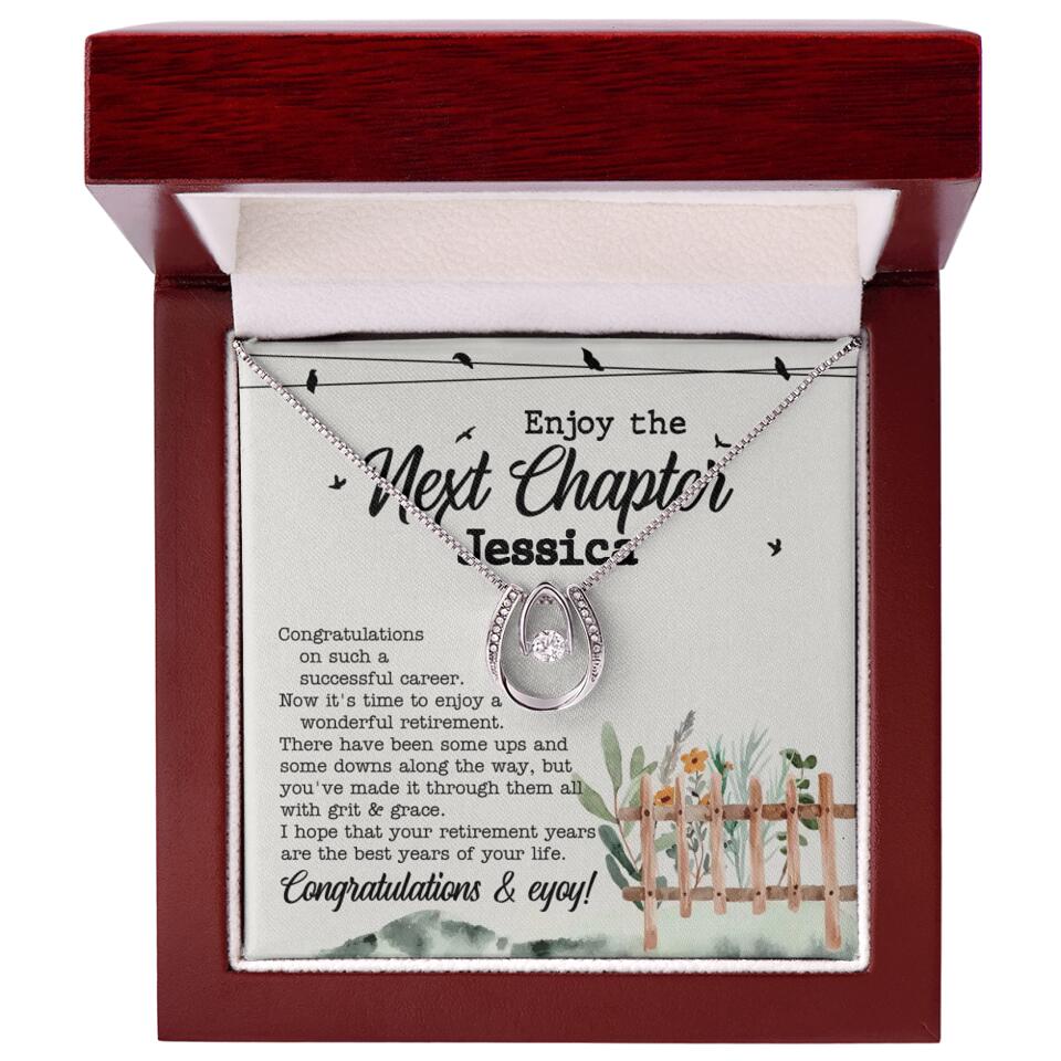 Enjoy The Next Chapter - Multiple Choice Necklace Chain Jewelry - Retirement Gift For Her - Image 40