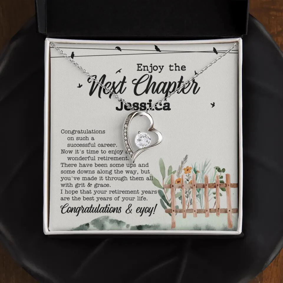 Enjoy The Next Chapter - Multiple Choice Necklace Chain Jewelry - Retirement Gift For Her - Image 9