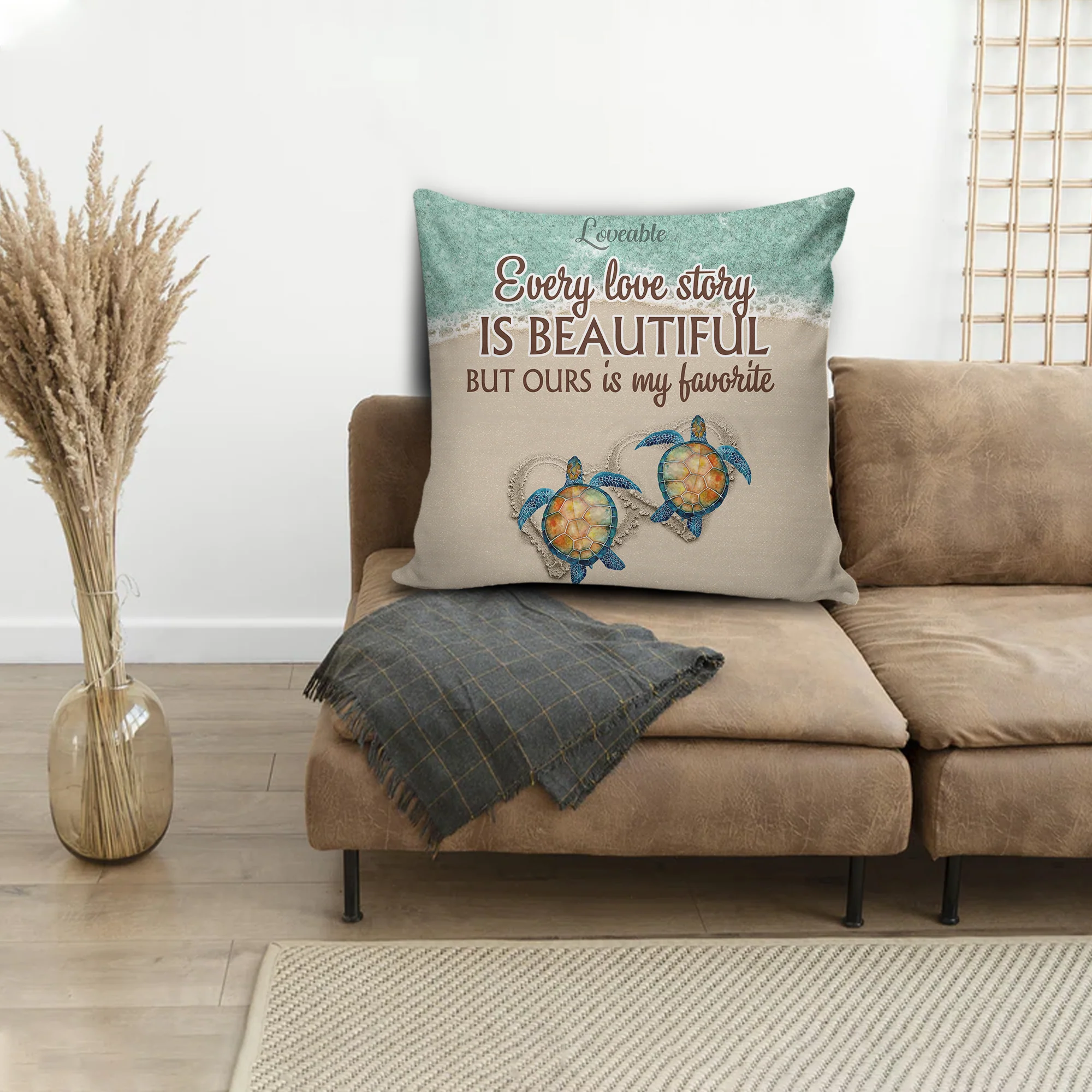 Every Love Story Is Beautiful, But Ours Is My Favorite - Canvas Pillow - Anniversary Gift - Image 4