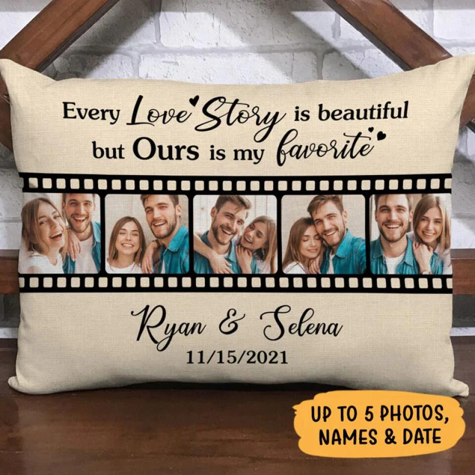 Every Love Story Is Beautiful Personalized Pillows - Image 4
