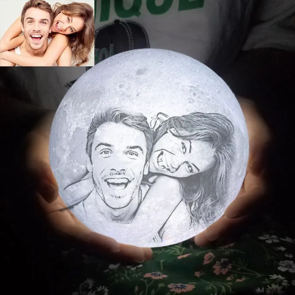 Falling In Love With You Was Beyond My Control - Personalized 3D Moon Lamp - Gift For Girlfriend - Image 3