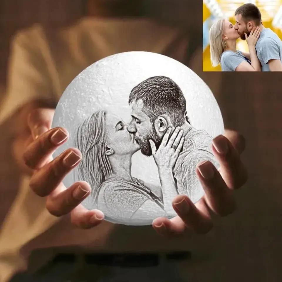 Falling In Love With You Was Beyond My Control - Personalized 3D Moon Lamp - Gift For Girlfriend - Image 8