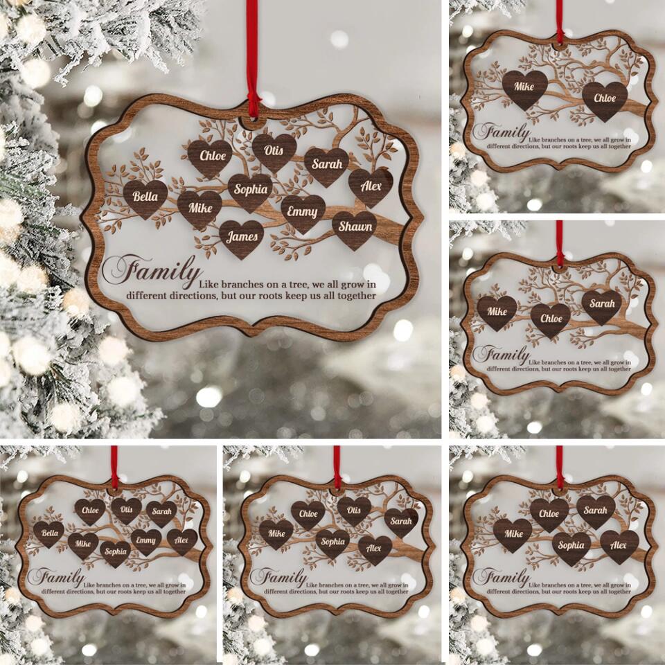 Family Like Branches On A Tree - Personalized Ornament - Image 4