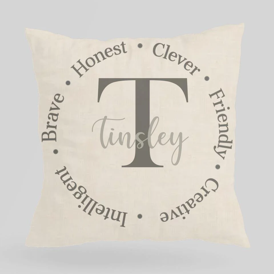 Personalized Family Name Pillow - Monogrammed Gift - Custom Name Pillow - Image 3