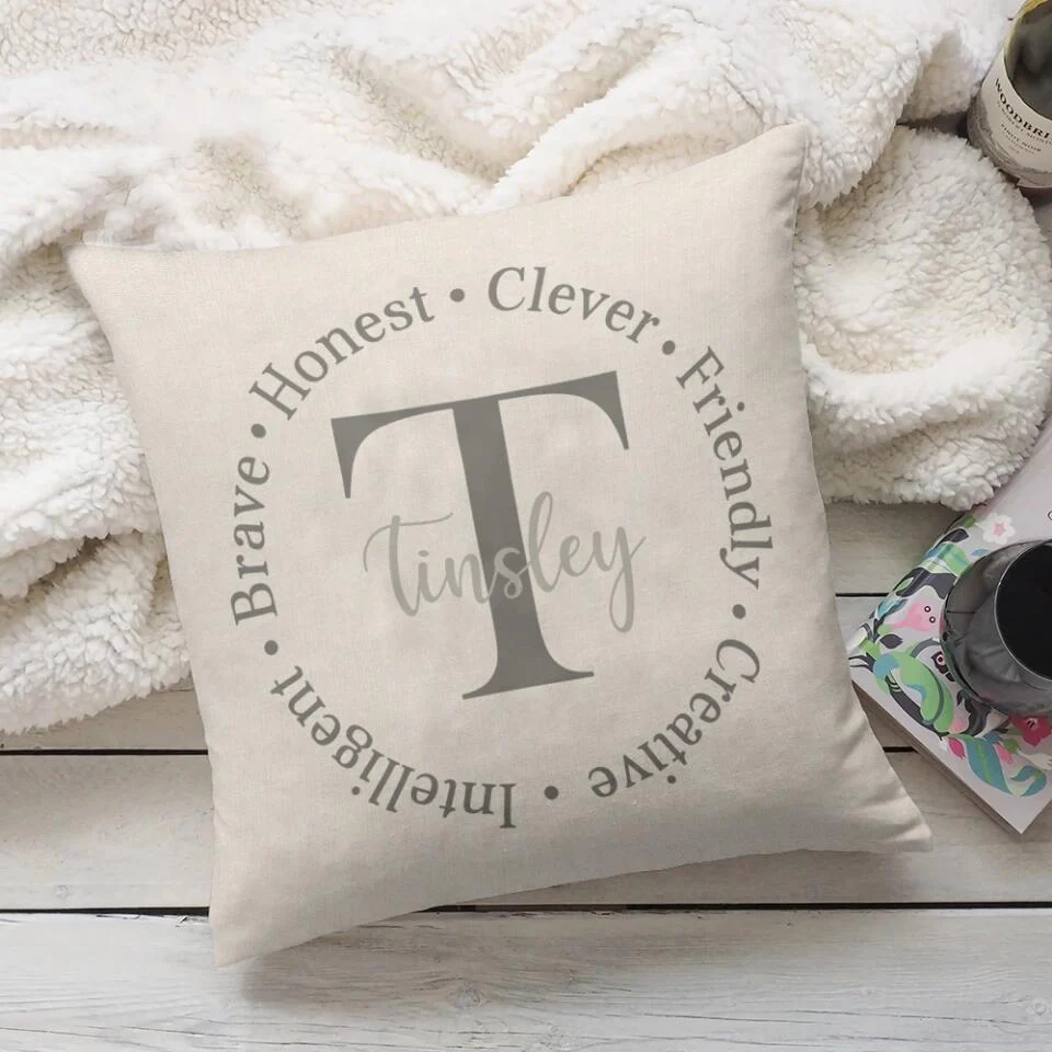 Personalized Family Name Pillow - Monogrammed Gift - Custom Name Pillow - Image 4