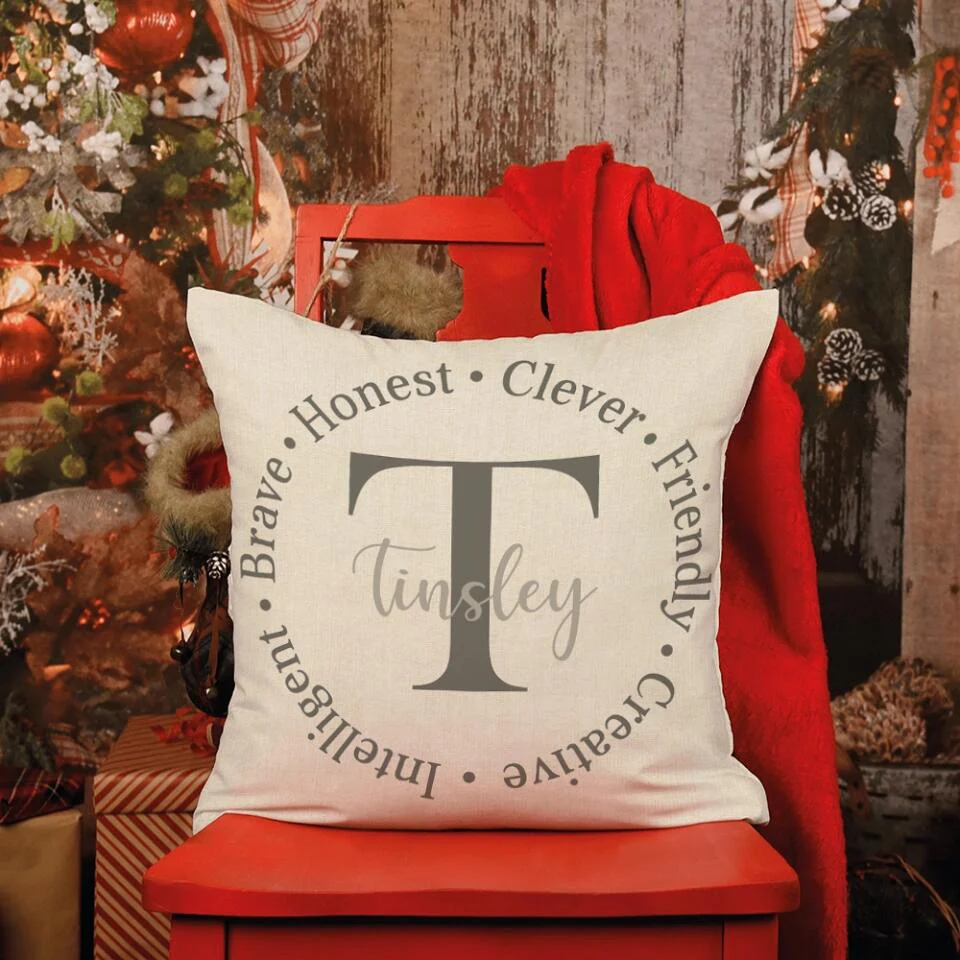 Personalized Family Name Pillow - Monogrammed Gift - Custom Name Pillow - Image 5