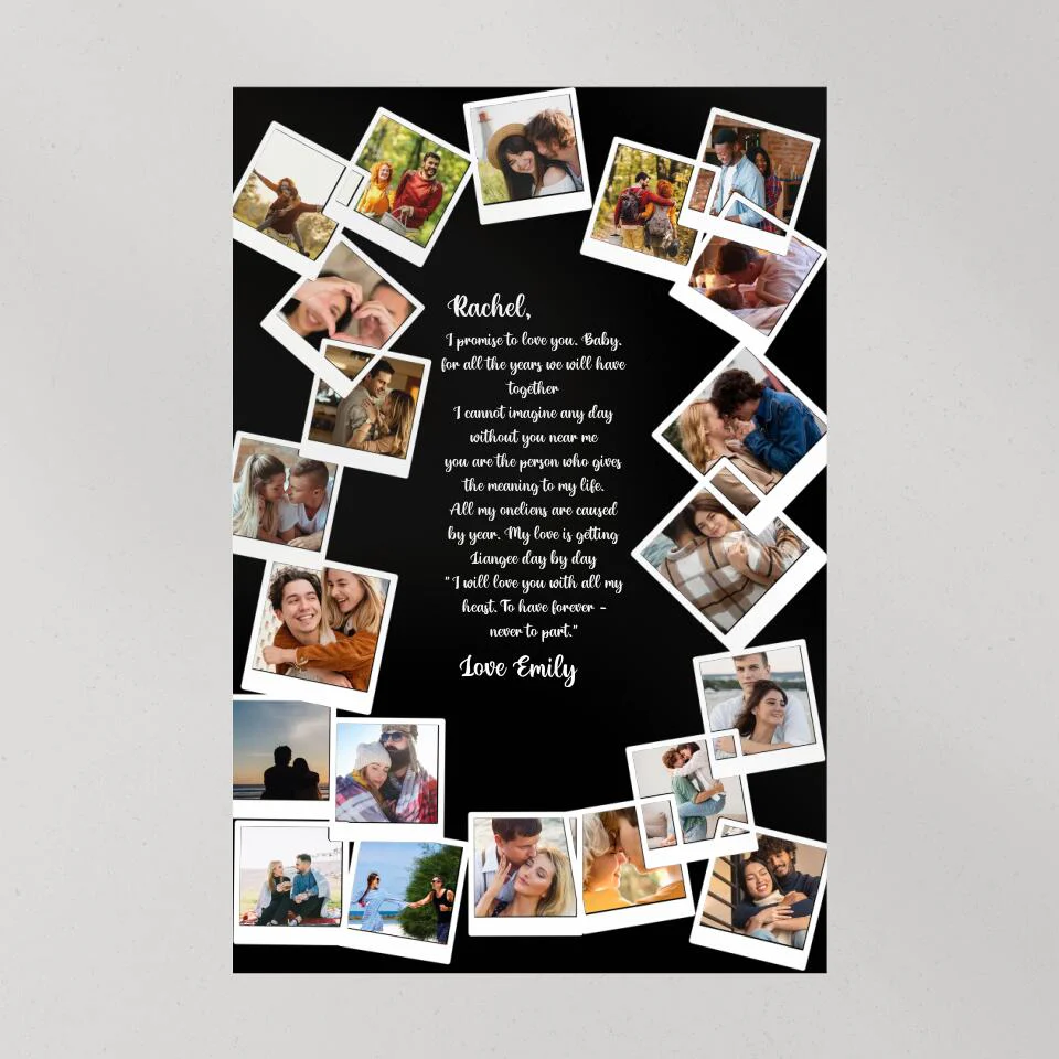 Favorite Song Lyrics Happy Couple Custom Canvas Poster Anniversary Gift For Couples - Image 2