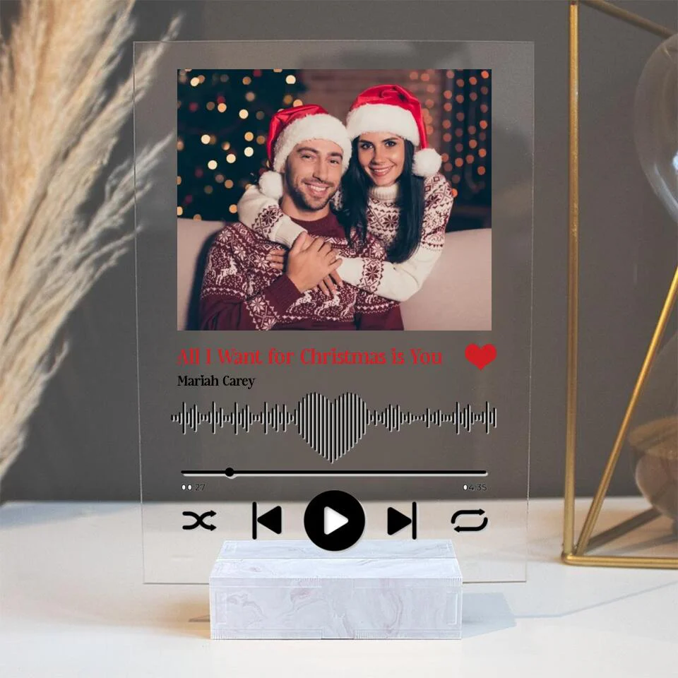 Favorite Song & Photo Personalized Acrylic Plaque - Image 3