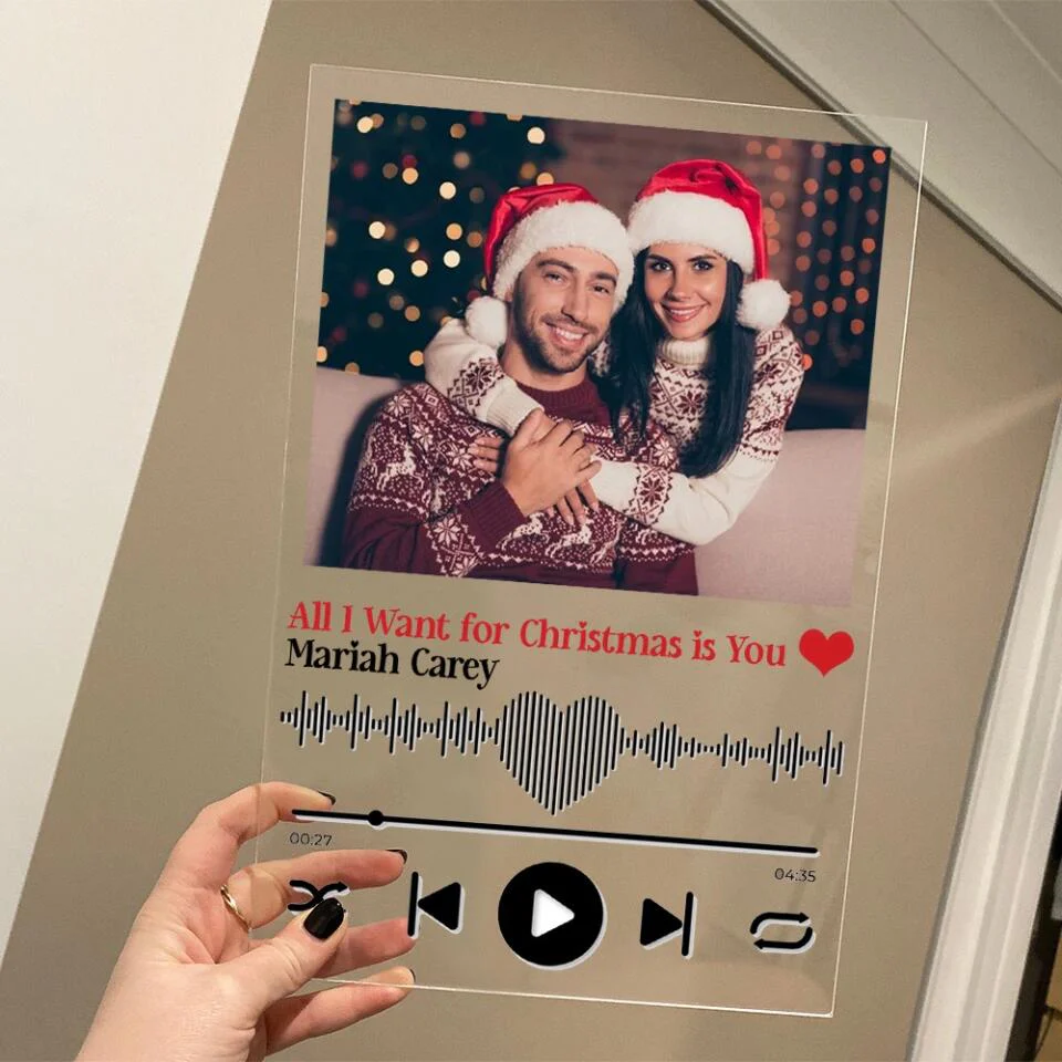 Favorite Song & Photo Personalized Acrylic Plaque - Image 5