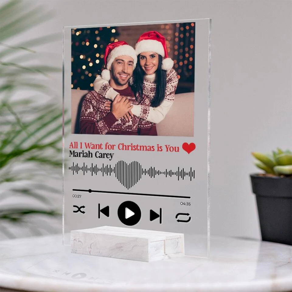 Favorite Song & Photo Personalized Acrylic Plaque - Image 7