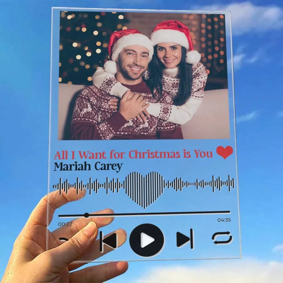 Favorite Song & Photo Personalized Acrylic Plaque - Image 8