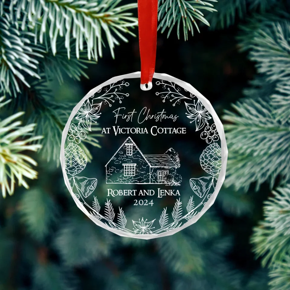 First Christmas At New Home - Glass Ornament - Housewarming Gifts New Home For Christmas - Image 6